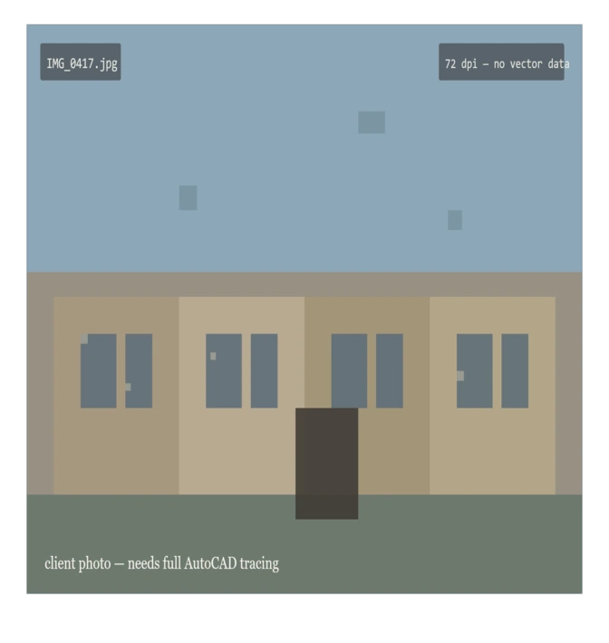 Image To Autocad Conversion before